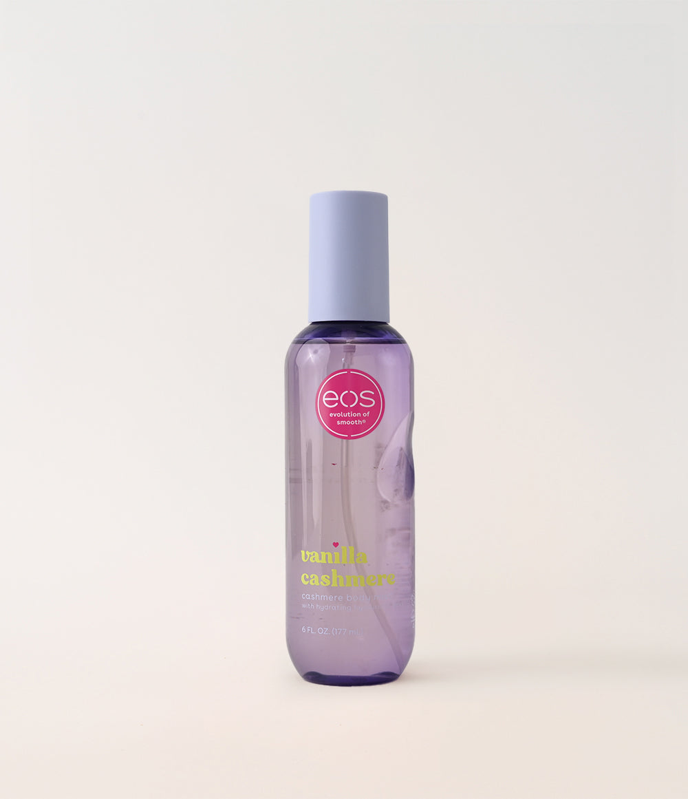 eos body mist bottle on a white background